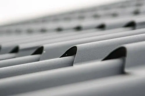 A rubber flat roof on a residential extension.